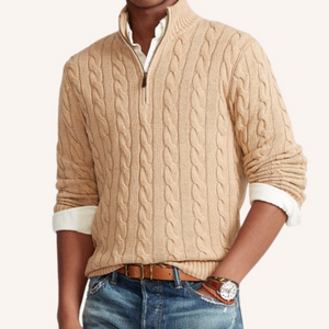 Zipped Sweater - Rich